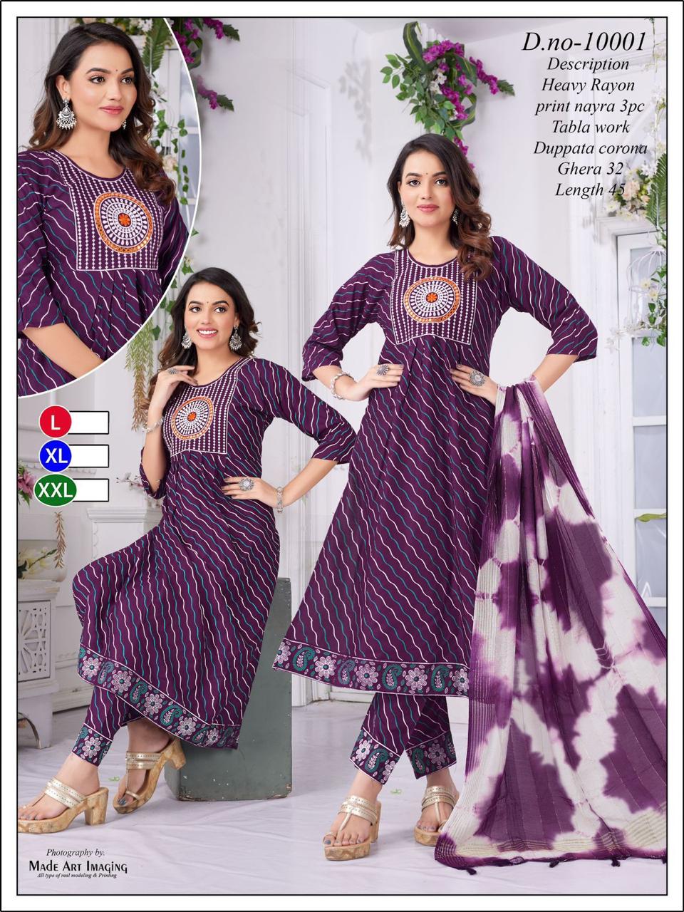 Nayra Cut 1707 Globe Heavy Rayon Readymade Pant Style Suits Exporter