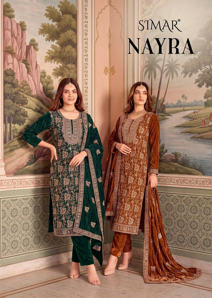 Nayra Simar Velvet Suits Supplier Ahmedabad