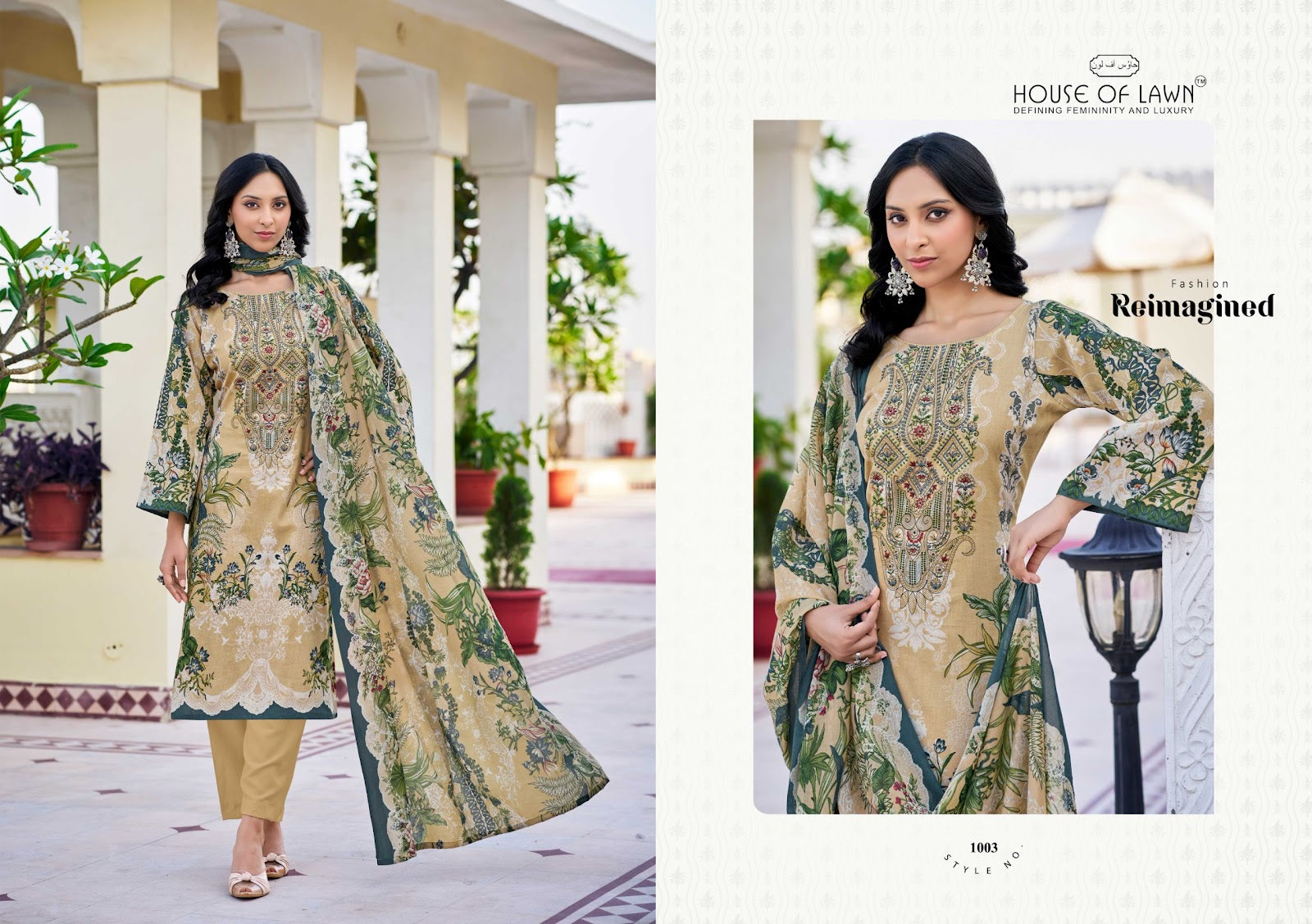Nayra Vol 1 House Of Lawn Cotton Karachi Salwar Suits Exporter Ahmedabad