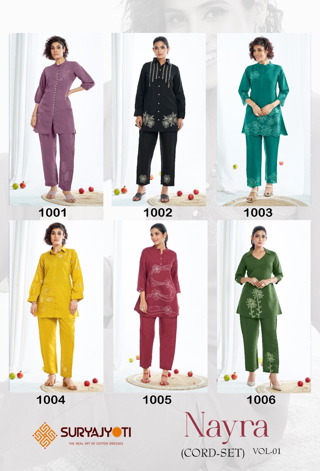 Nayra Vol 1 Suryajyoti Roman Co Ord Set Wholesaler Ahmedabad