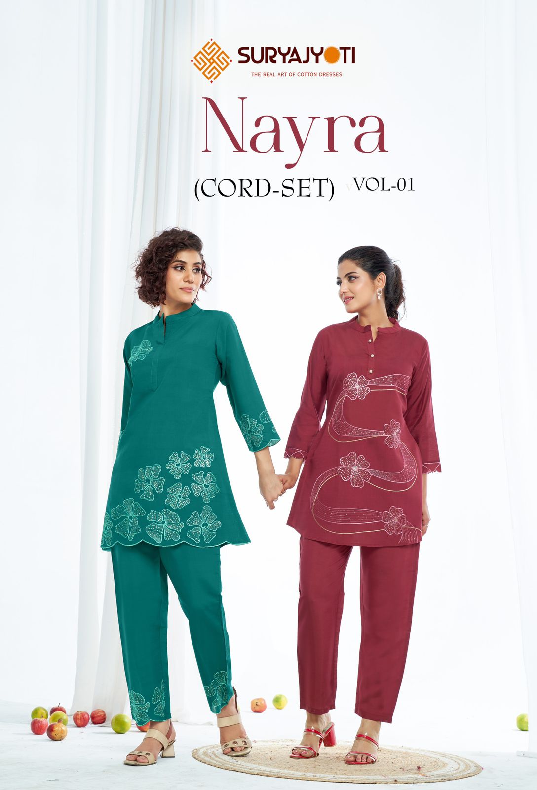 Nayra Vol 1 Suryajyoti Roman Co Ord Set Wholesaler Ahmedabad