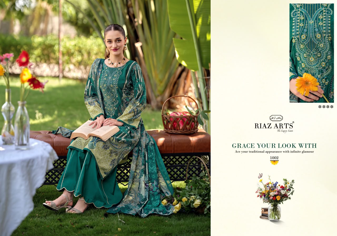 Nayra Vol 40 Riaz Art Cotton Karachi Salwar Suits Manufacturer Ahmedabad