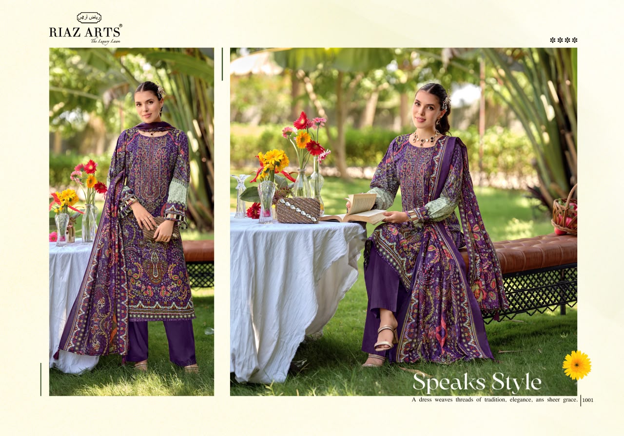 Nayra Vol 40 Riaz Art Cotton Karachi Salwar Suits Manufacturer Ahmedabad