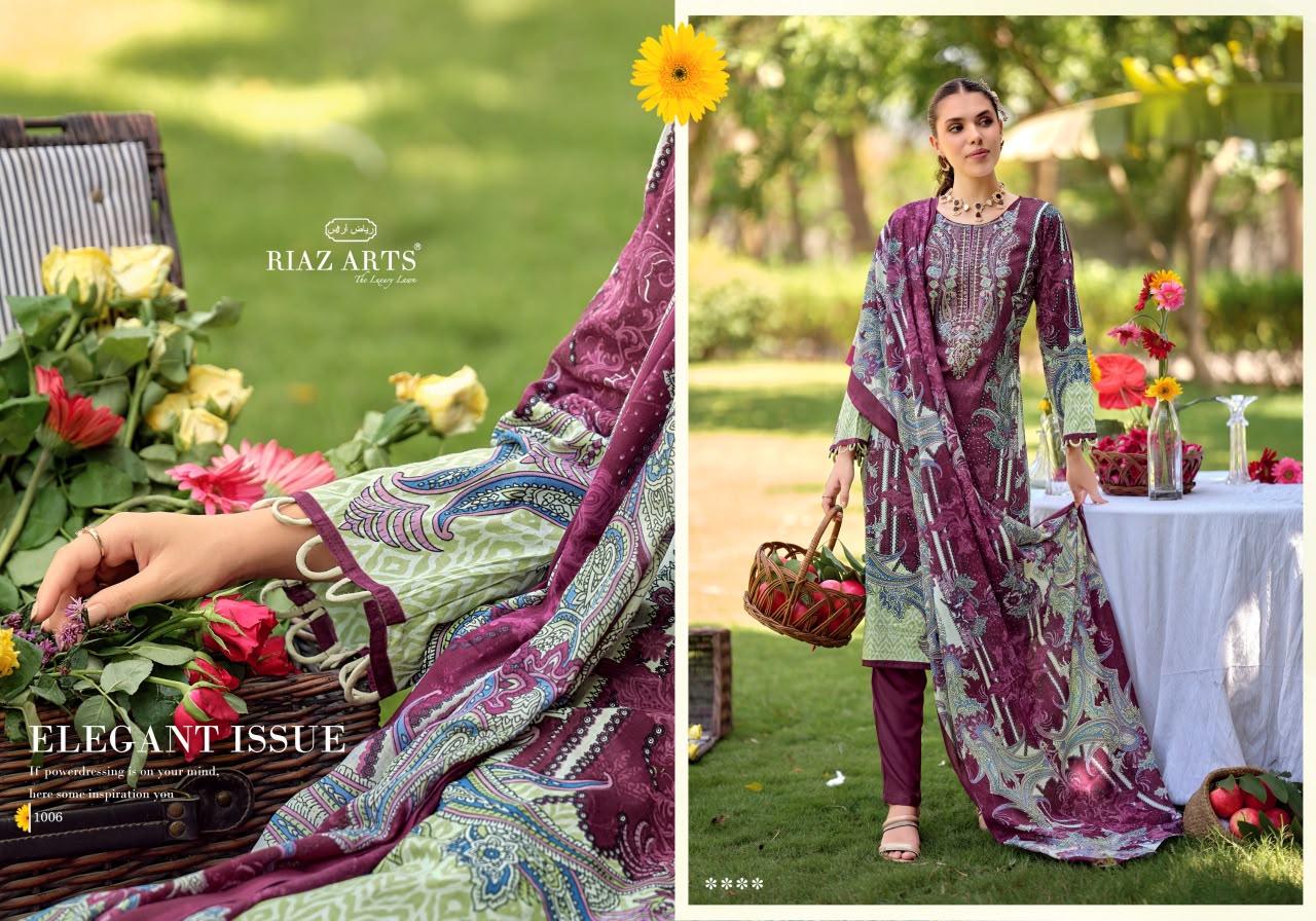 Nayra Vol 40 Riaz Art Cotton Karachi Salwar Suits Manufacturer Ahmedabad