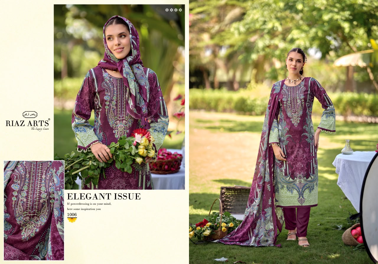 Nayra Vol 40 Riaz Art Cotton Karachi Salwar Suits Manufacturer Ahmedabad