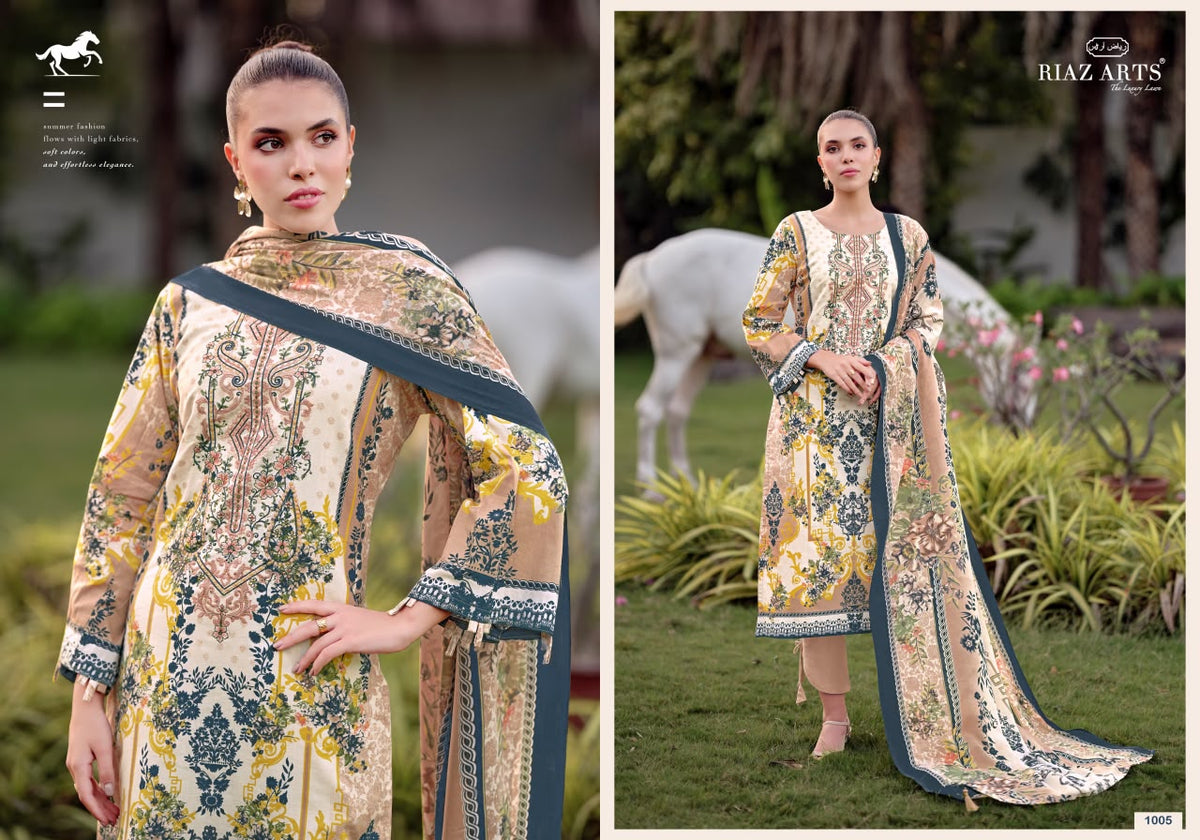 Nayra Vol 41 Riaz Art Cotton Karachi Salwar Suits Manufacturer Gujarat