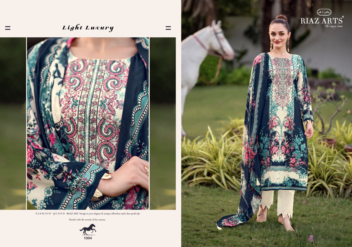 Nayra Vol 41 Riaz Art Cotton Karachi Salwar Suits Manufacturer Gujarat