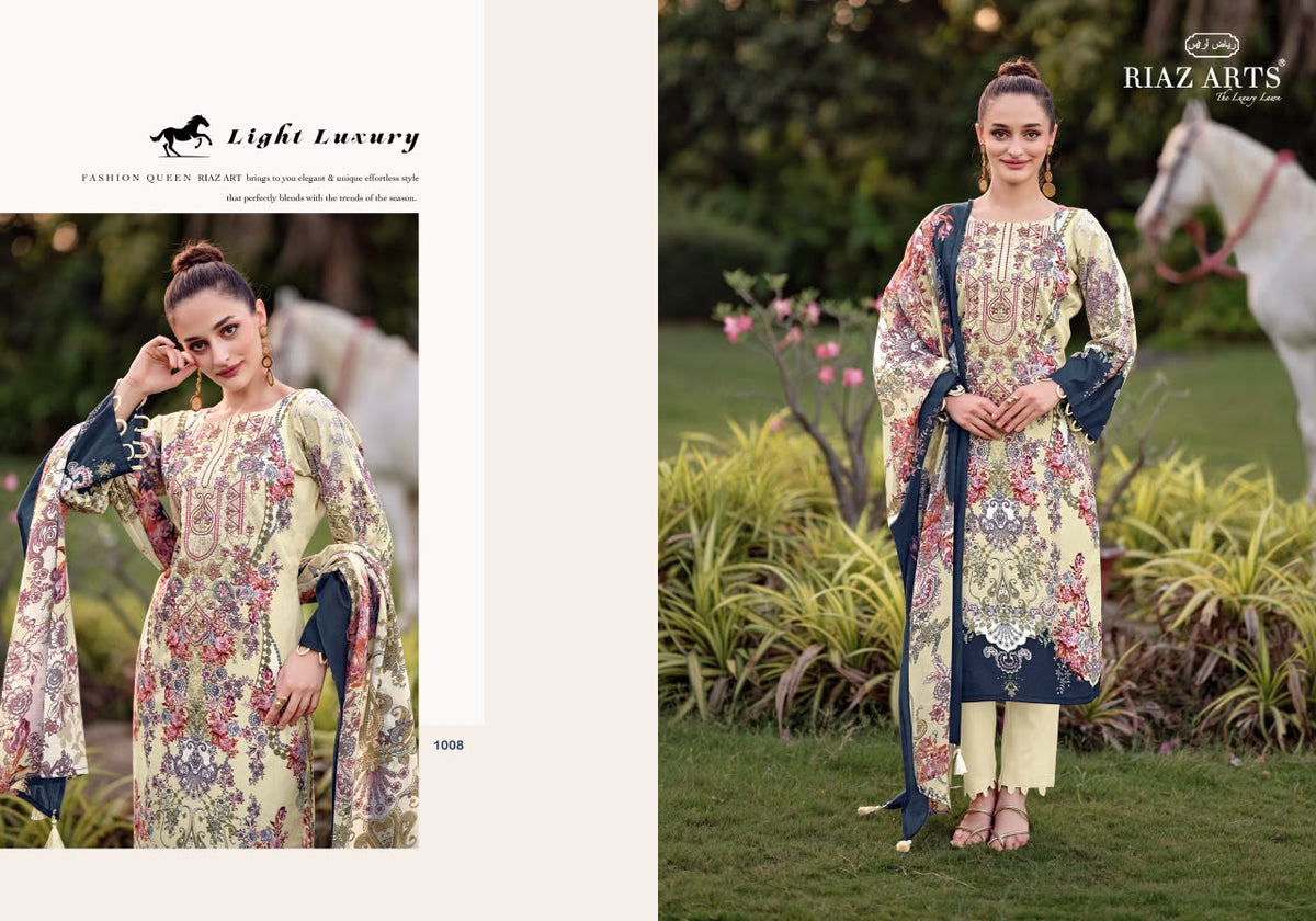Nayra Vol 41 Riaz Art Cotton Karachi Salwar Suits Manufacturer Gujarat