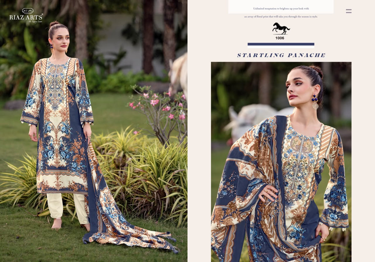 Nayra Vol 41 Riaz Art Cotton Karachi Salwar Suits Manufacturer Gujarat