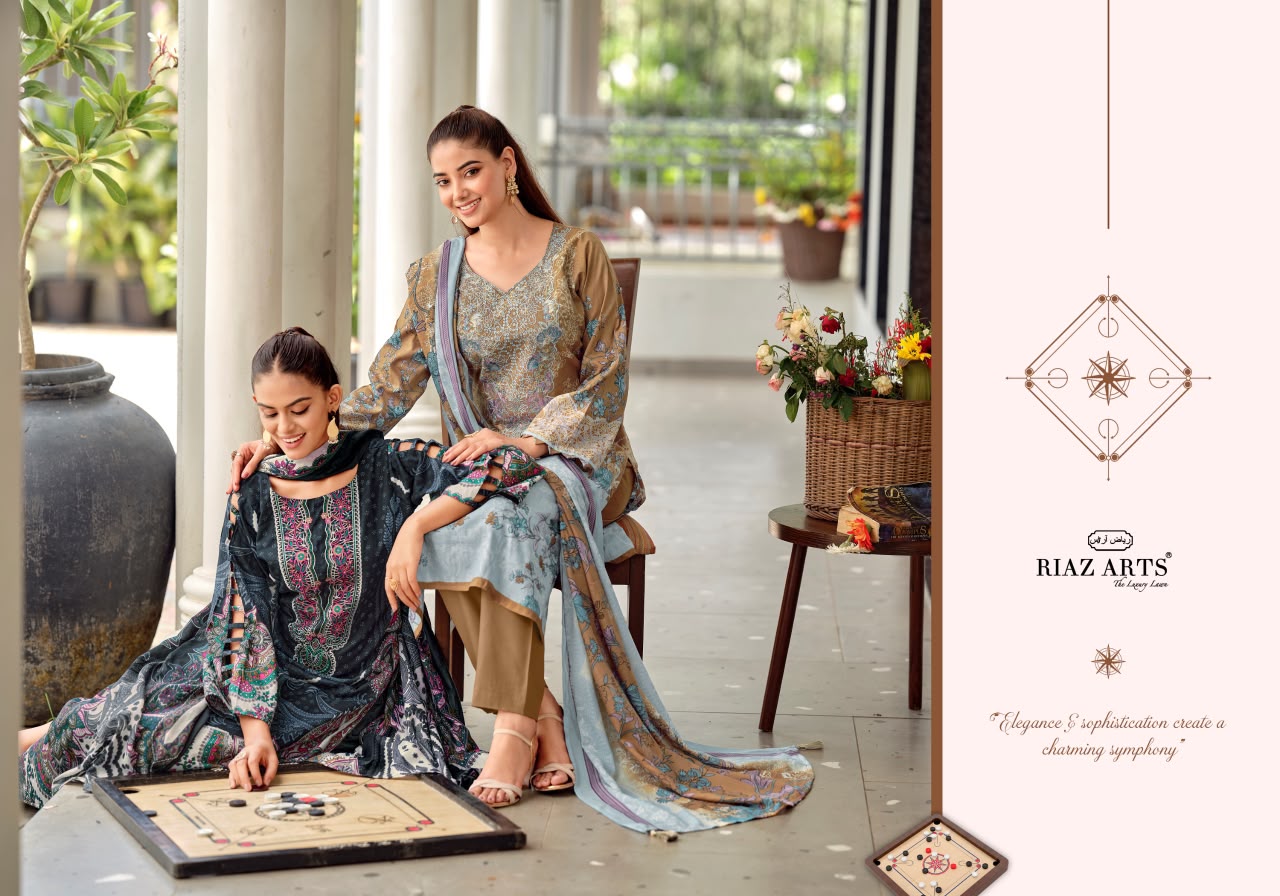 Nayra Vol 42 Riaz Art Cotton Karachi Salwar Suits Wholesale Price