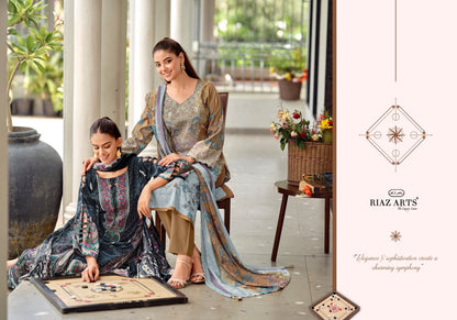 Nayra Vol 42 Riaz Art Cotton Karachi Salwar Suits Wholesale Price