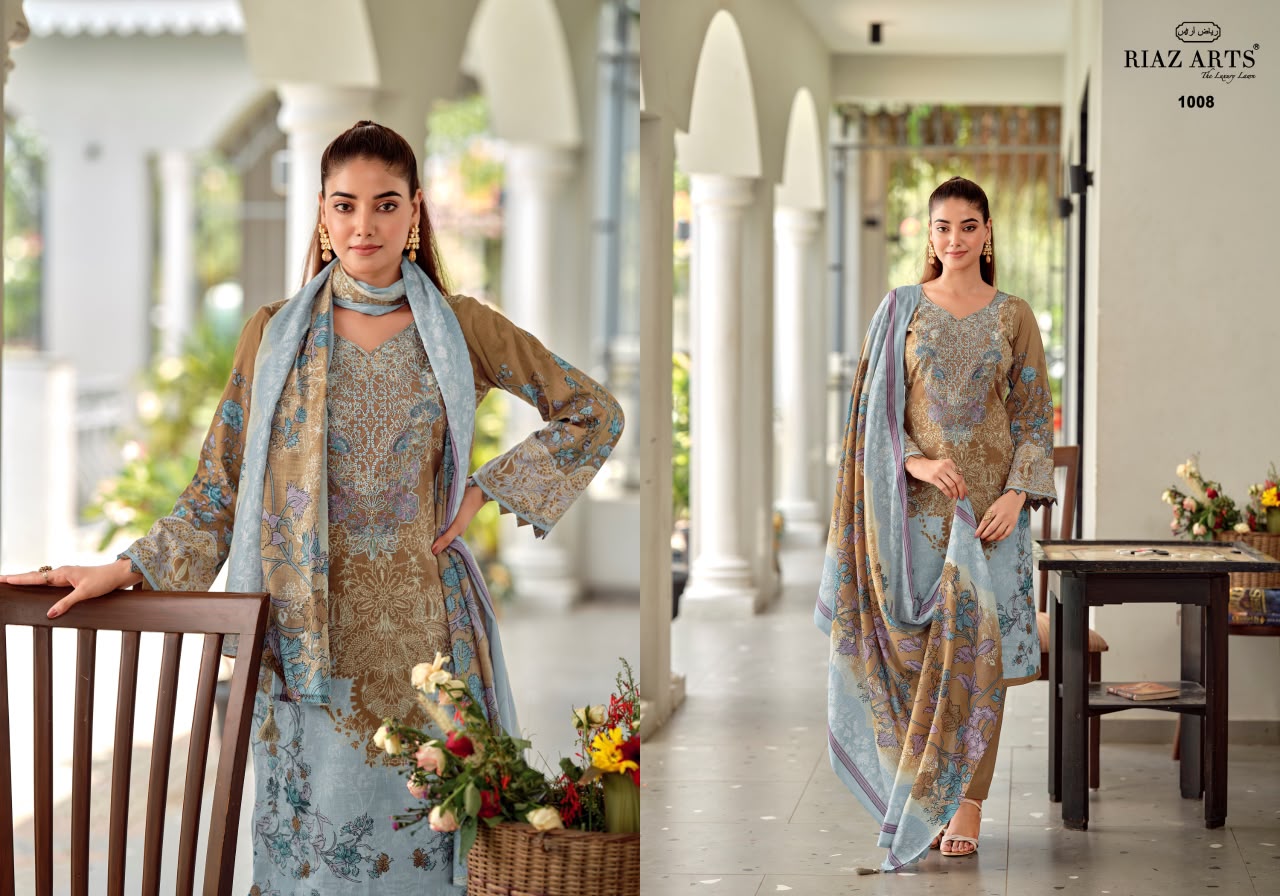 Nayra Vol 42 Riaz Art Cotton Karachi Salwar Suits Wholesale Price