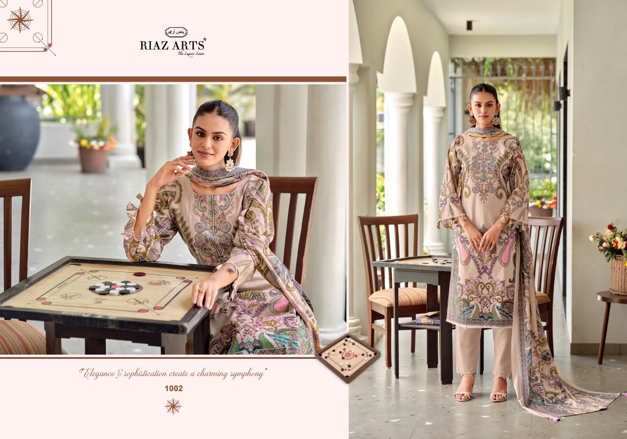 Nayra Vol 42 Riaz Art Cotton Karachi Salwar Suits Wholesale Price