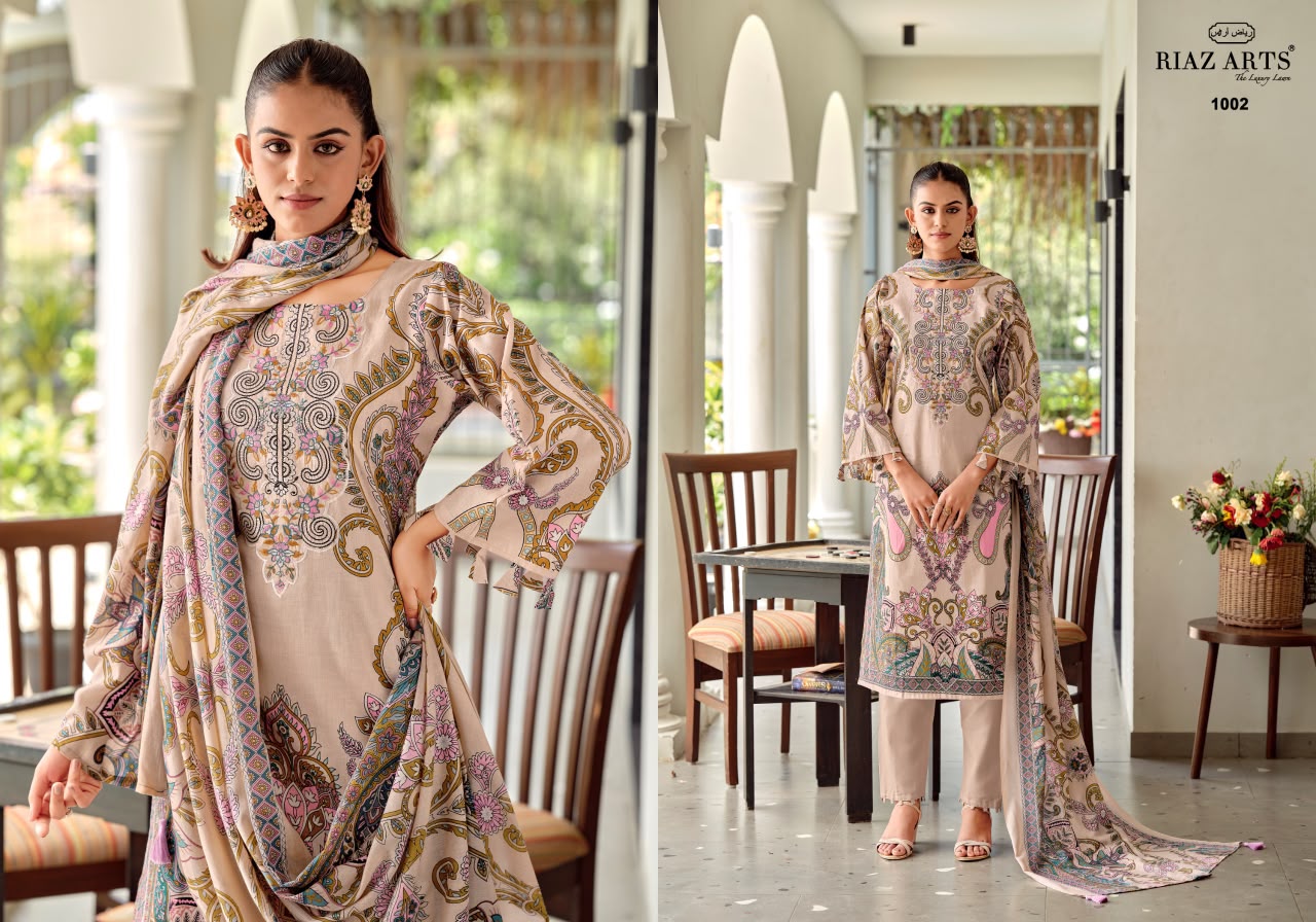 Nayra Vol 42 Riaz Art Cotton Karachi Salwar Suits Wholesale Price