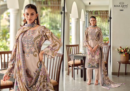Nayra Vol 42 Riaz Art Cotton Karachi Salwar Suits Wholesale Price