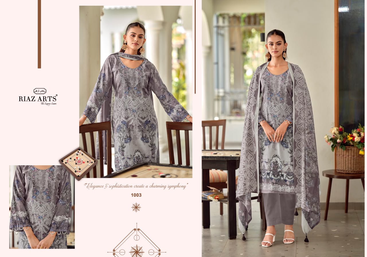 Nayra Vol 42 Riaz Art Cotton Karachi Salwar Suits Wholesale Price