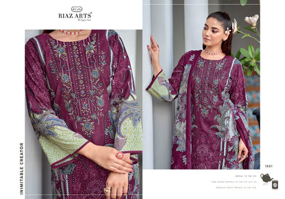 Nayra Vol 43 Riaz Art Cotton Karachi Salwar Suits Supplier India