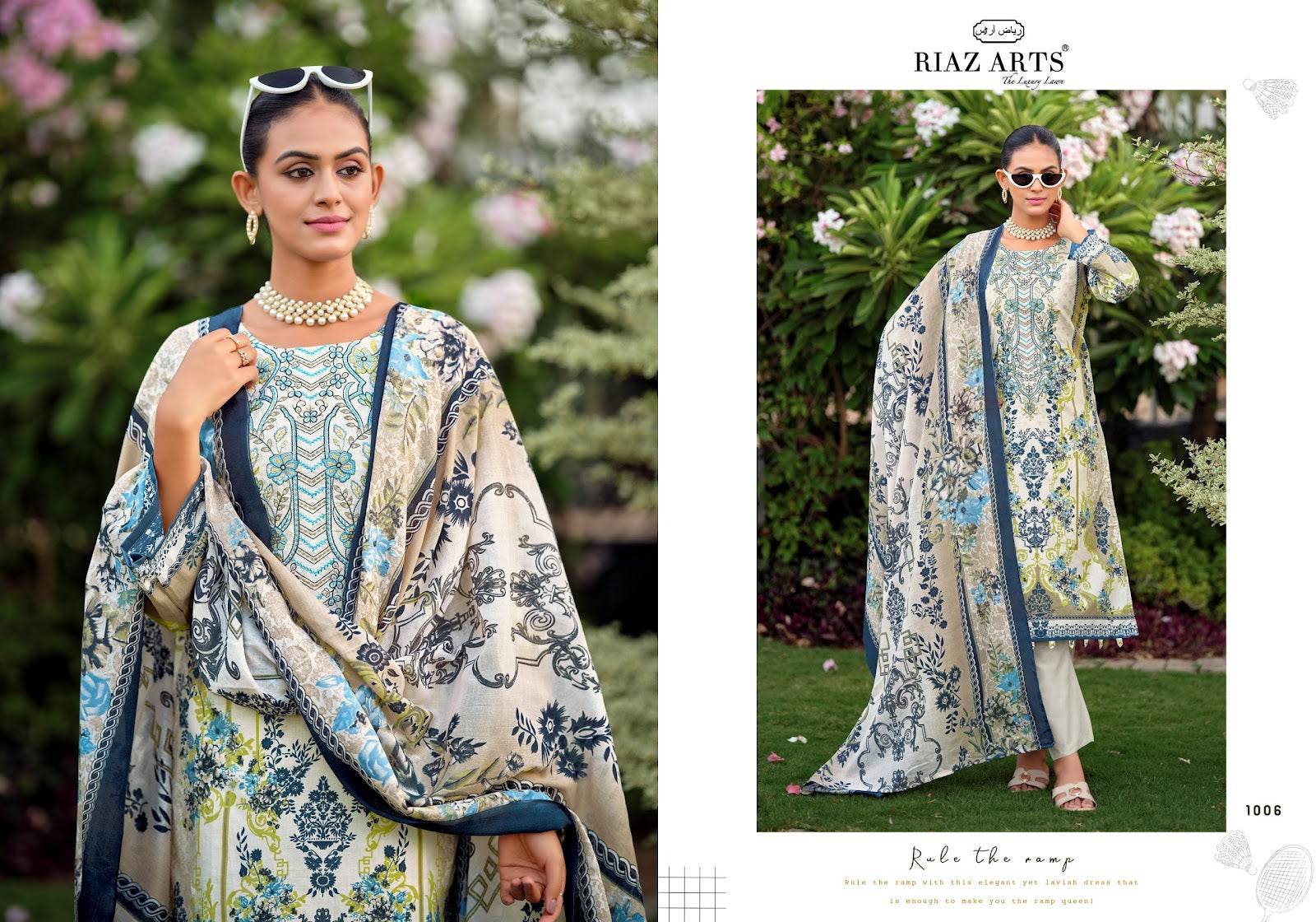 Nayra Vol 44 Riaz Art Cotton Karachi Salwar Suits Exporter Gujarat