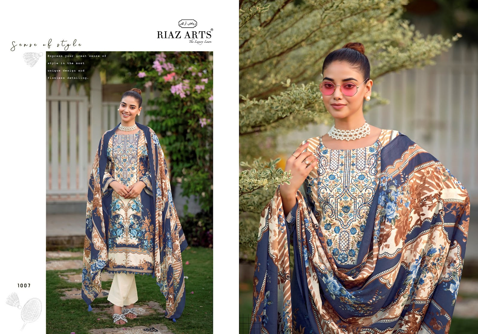 Nayra Vol 44 Riaz Art Cotton Karachi Salwar Suits Exporter Gujarat