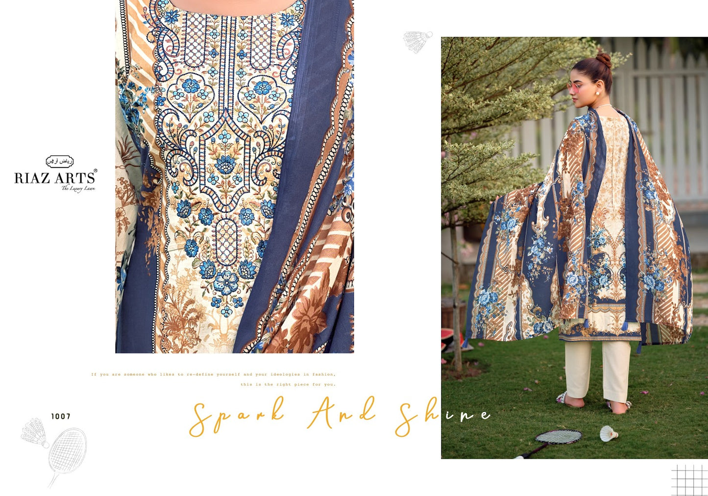 Nayra Vol 44 Riaz Art Cotton Karachi Salwar Suits Exporter Gujarat