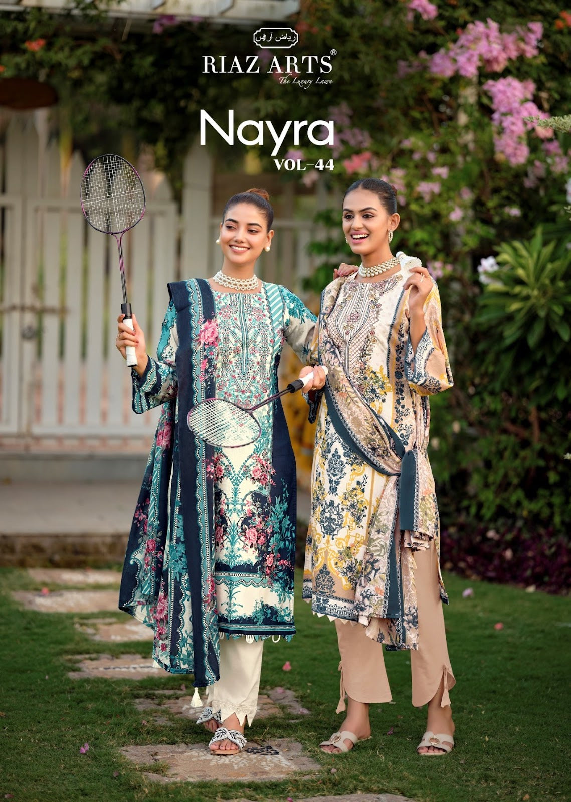 Nayra Vol 44 Riaz Art Cotton Karachi Salwar Suits Exporter Gujarat