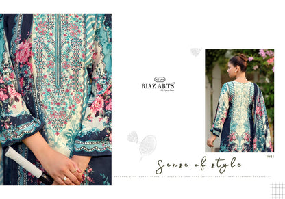 Nayra Vol 44 Riaz Art Cotton Karachi Salwar Suits Exporter Gujarat