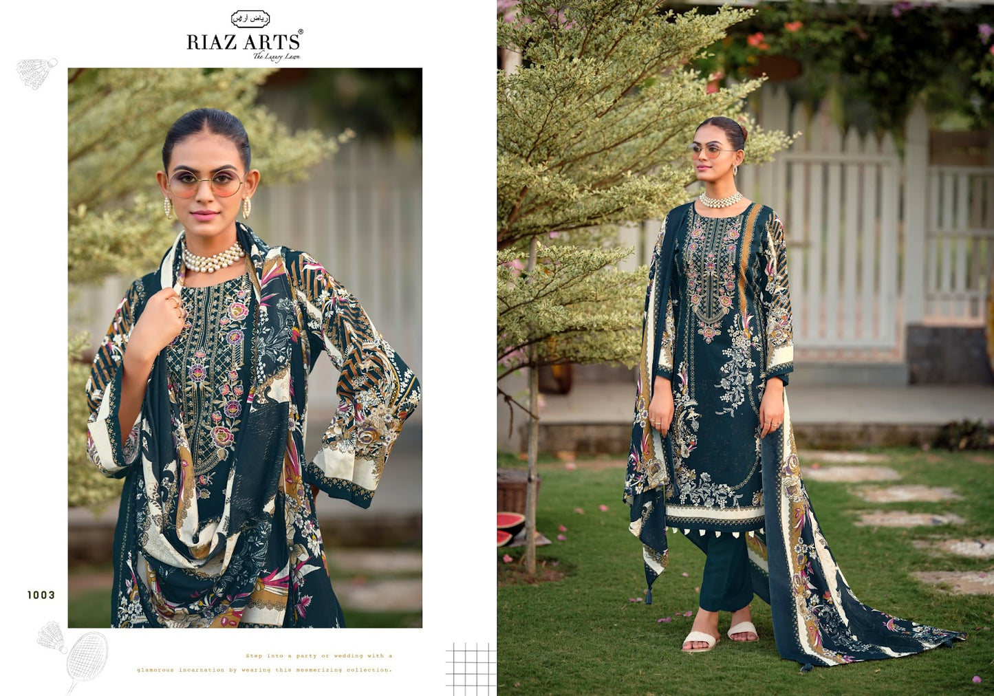 Nayra Vol 44 Riaz Art Cotton Karachi Salwar Suits Exporter Gujarat