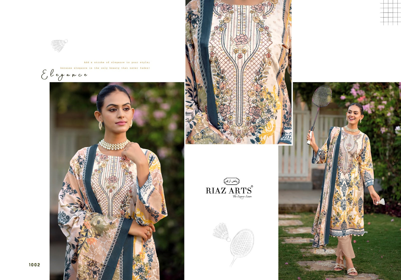 Nayra Vol 44 Riaz Art Cotton Karachi Salwar Suits Exporter Gujarat