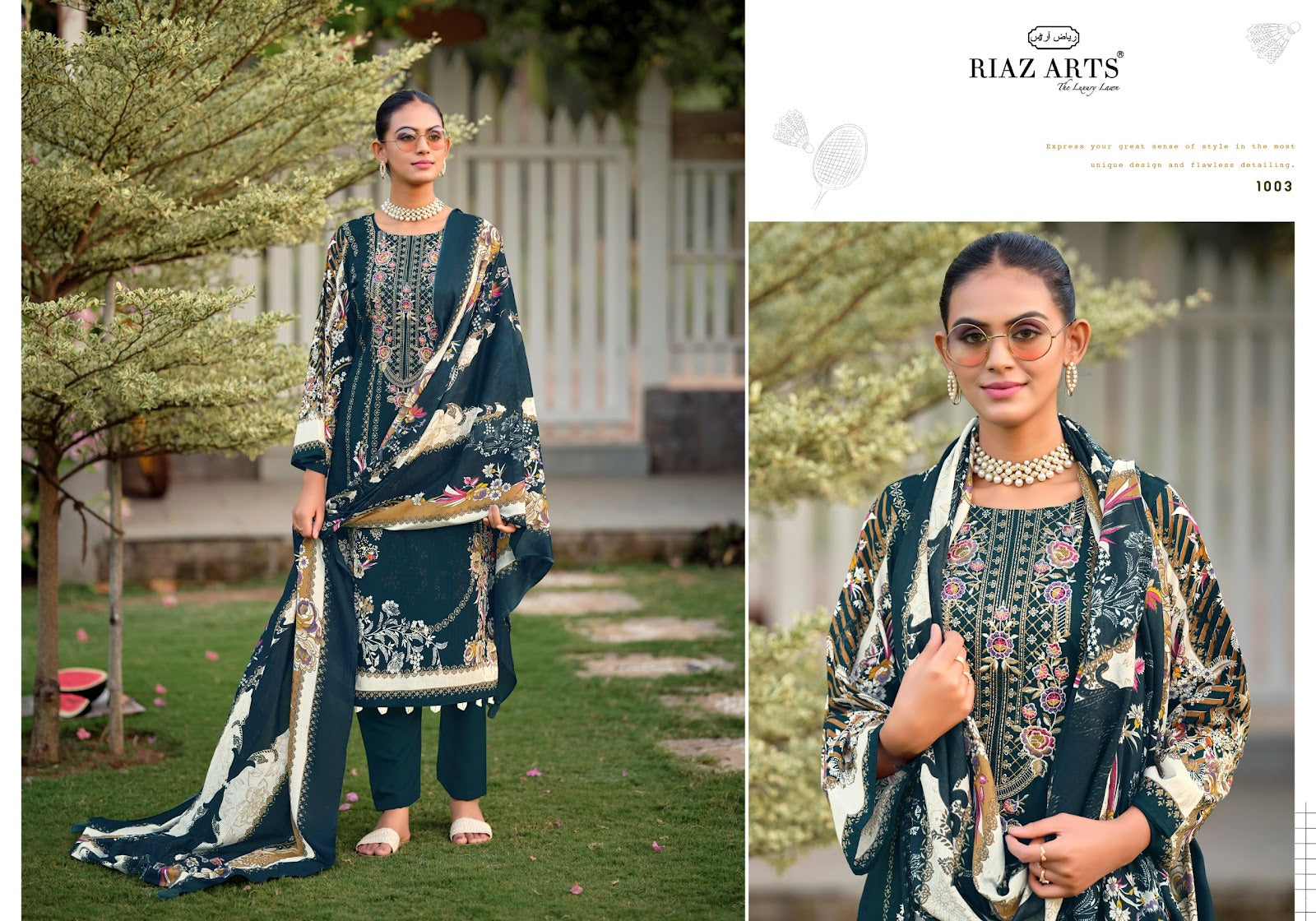 Nayra Vol 44 Riaz Art Cotton Karachi Salwar Suits Exporter Gujarat