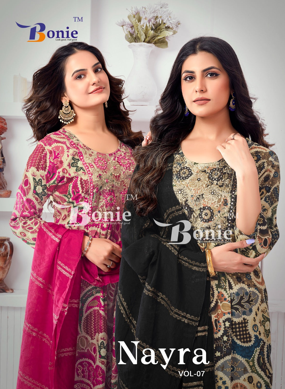 Nayra Vol 7 Bonie Heavy Rayon Readymade Pant Style Suits Manufacturer