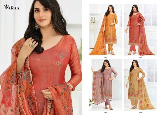 Naysa Varaa Fab Silk Crush Pant Style Suits Manufacturer India