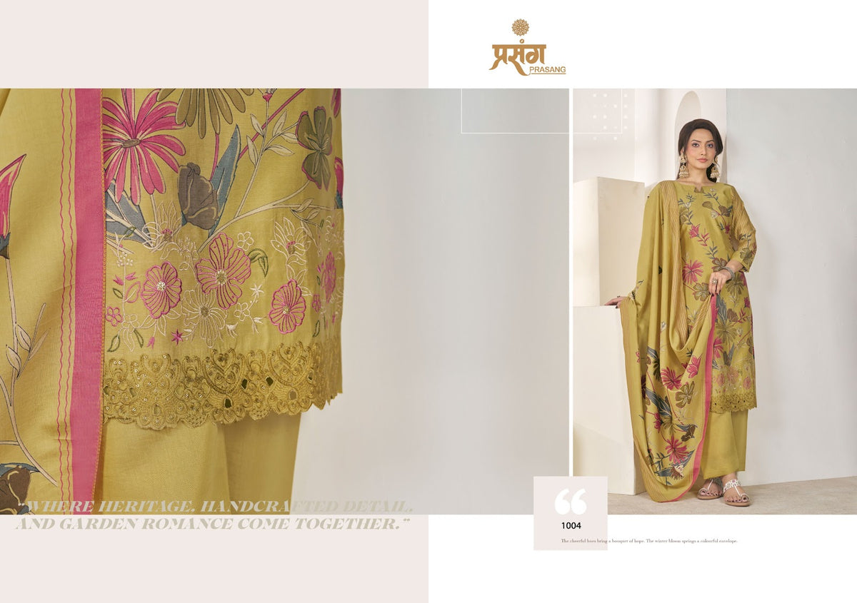 Naysha Ras Prasang Muslin Pant Style Suits Manufacturer