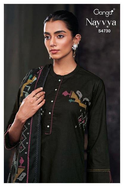 Nayvya S4730 Ganga Cotton Plazzo Style Suits Wholesale Rate