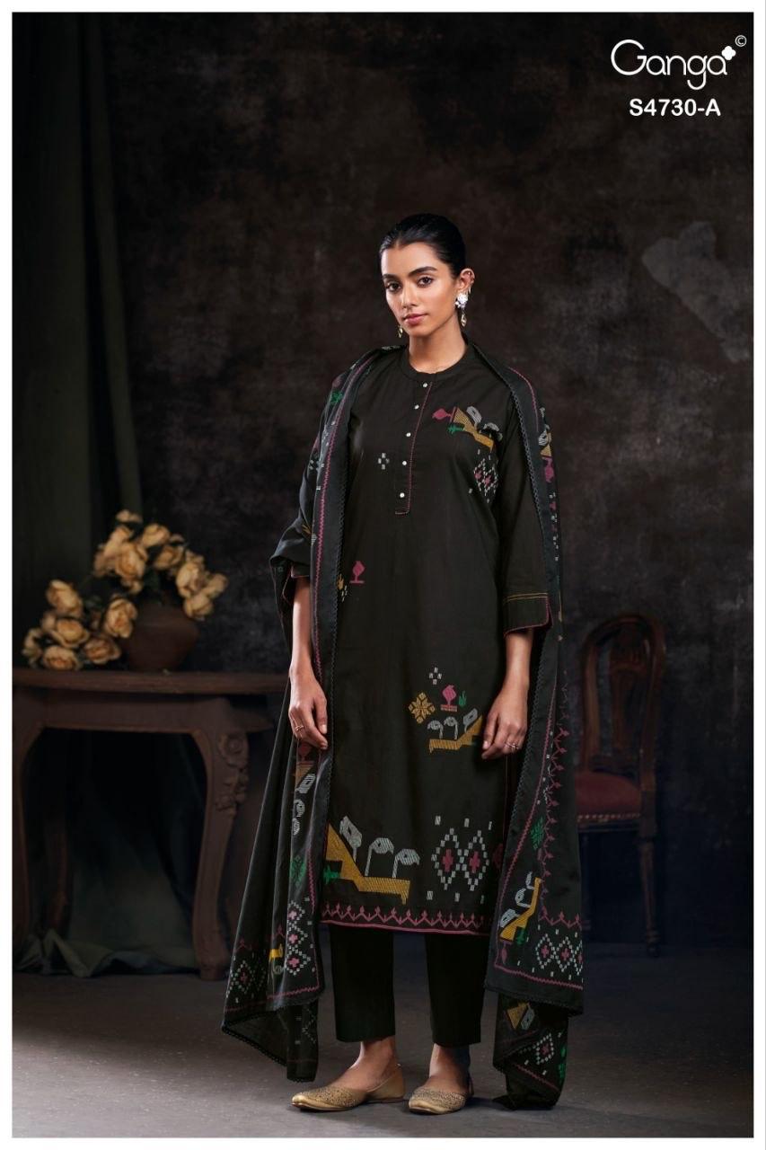 Nayvya S4730 Ganga Cotton Plazzo Style Suits Wholesale Rate