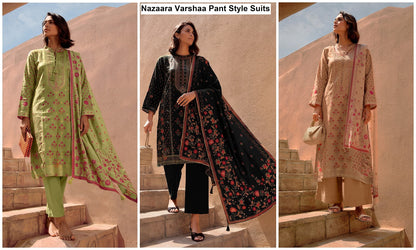 Nazaara Varshaa Viscose Pant Style Suits Supplier Gujarat