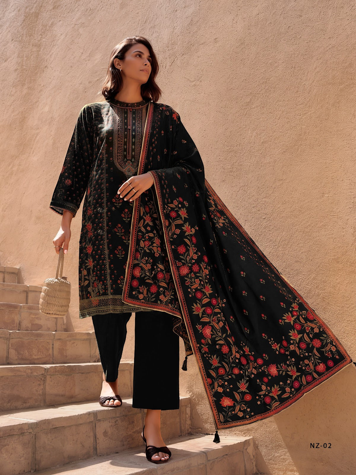 Nazaara Varshaa Viscose Pant Style Suits Supplier Gujarat