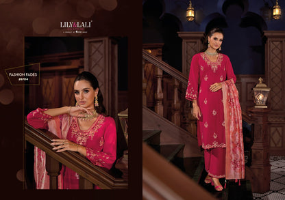 Nazaare Lily Lali Viscose Silk Readymade Pant Style Suits Exporter