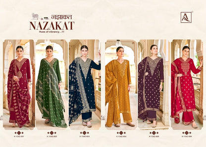 Nazakat Alok Woolen Pashmina Suits Wholesale Price