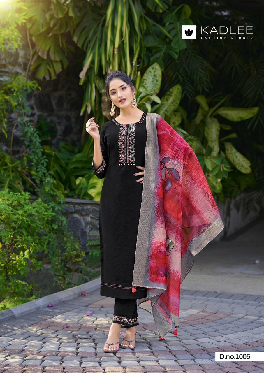 Nazakat Kadlee Viscose Weaving Readymade Pant Style Suits Manufacturer Gujarat