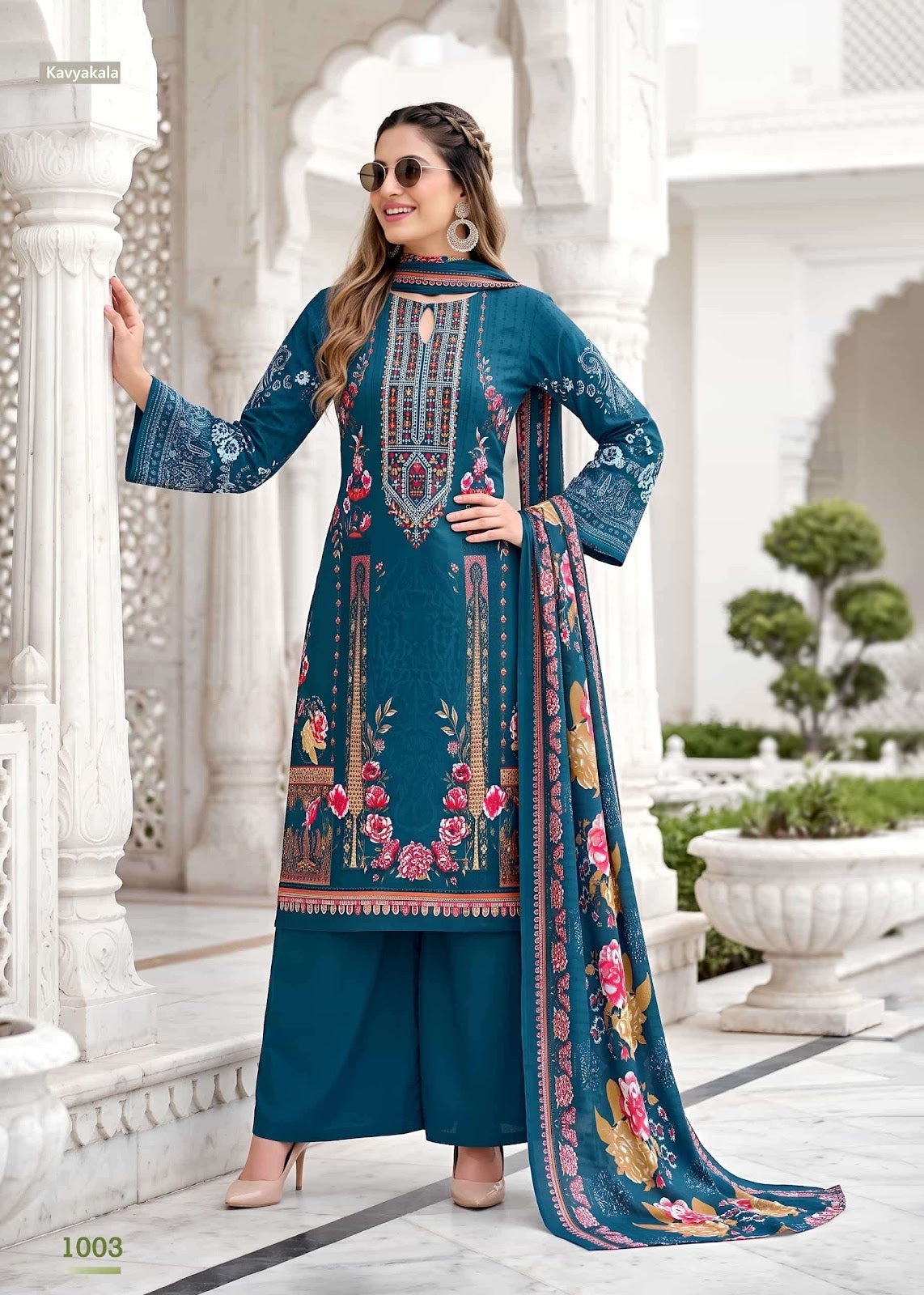 Nazakat Kavyakala Cotton Karachi Salwar Suits Wholesaler Ahmedabad