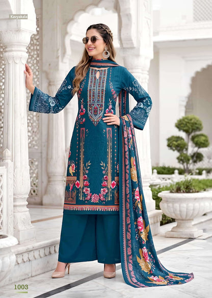 Nazakat Kavyakala Cotton Karachi Salwar Suits Wholesaler Ahmedabad