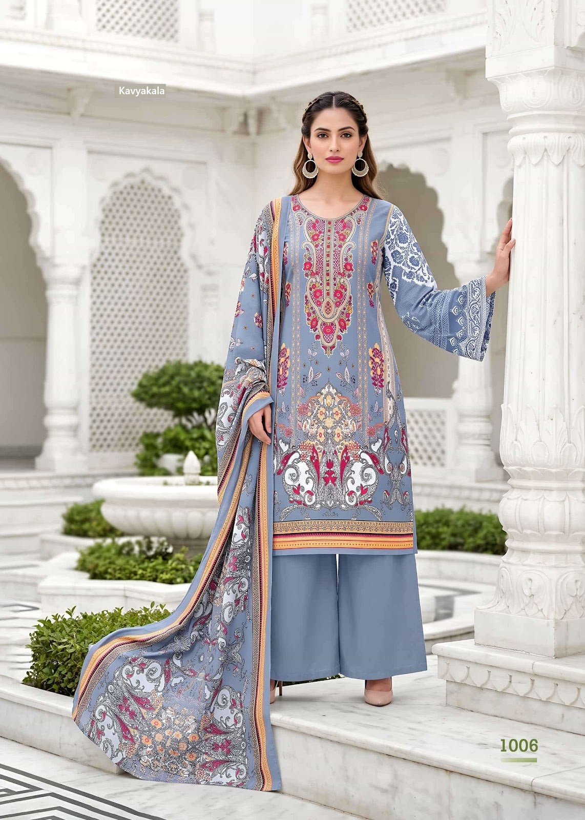 Nazakat Kavyakala Cotton Karachi Salwar Suits Wholesaler Ahmedabad