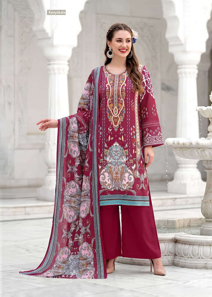 Nazakat Kavyakala Cotton Karachi Salwar Suits Wholesaler Ahmedabad
