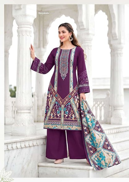 Nazakat Kavyakala Cotton Karachi Salwar Suits Wholesaler Ahmedabad