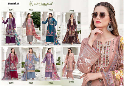 Nazakat Kavyakala Cotton Karachi Salwar Suits Wholesaler Ahmedabad