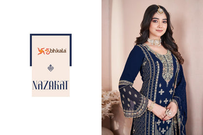 Nazakat Shubhkala Georgette Readymade Suits Wholesaler Gujarat