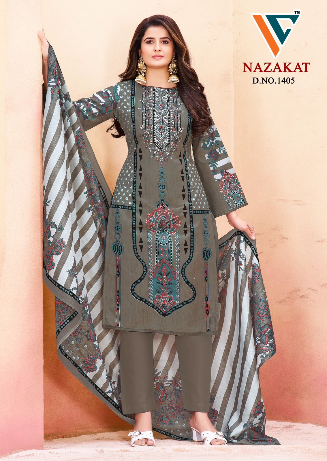 Nazakat Vol 14 Vandana Creation Soft Cotton Karachi Salwar Suits Manufacturer Ahmedabad