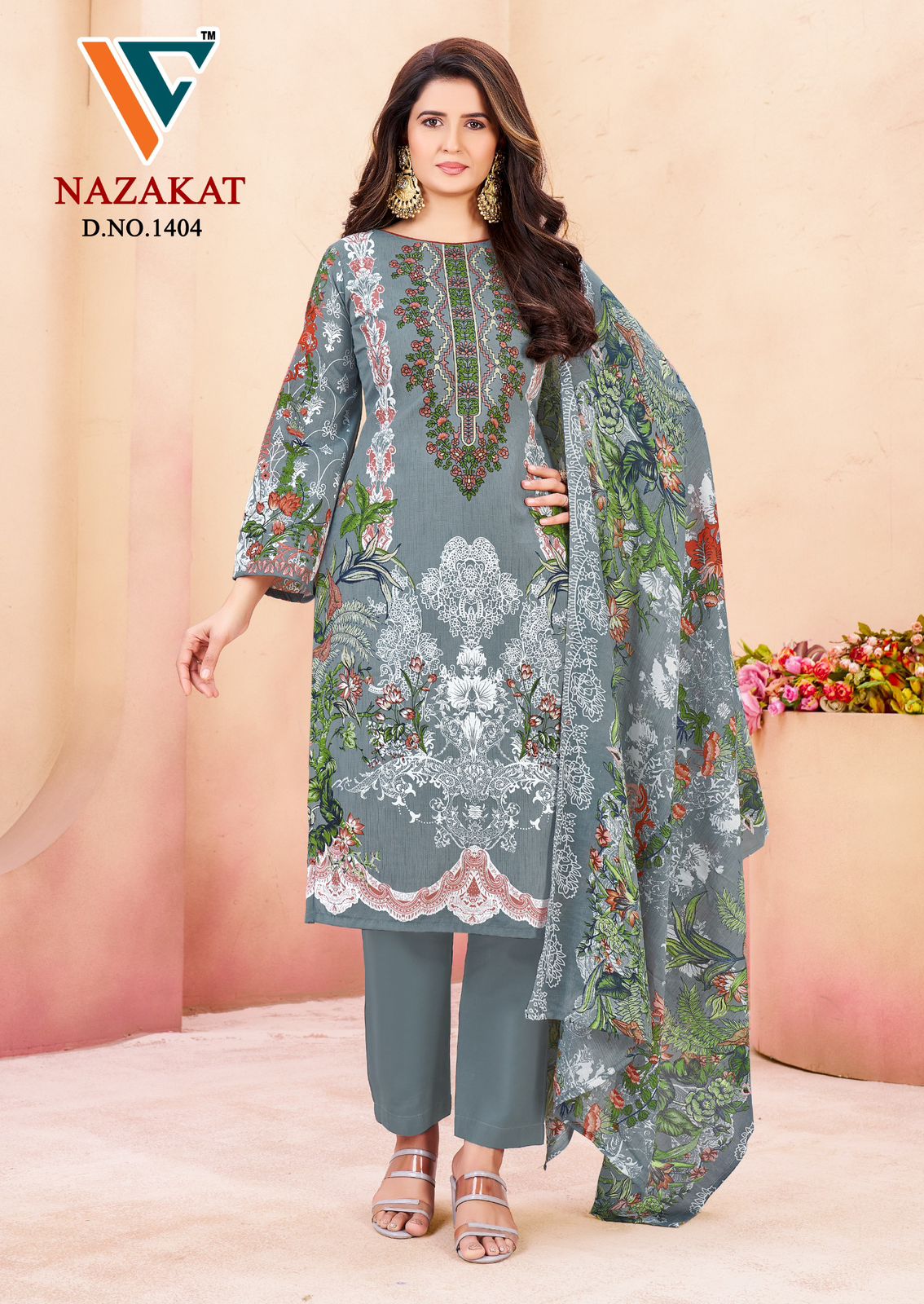 Nazakat Vol 14 Vandana Creation Soft Cotton Karachi Salwar Suits Manufacturer Ahmedabad