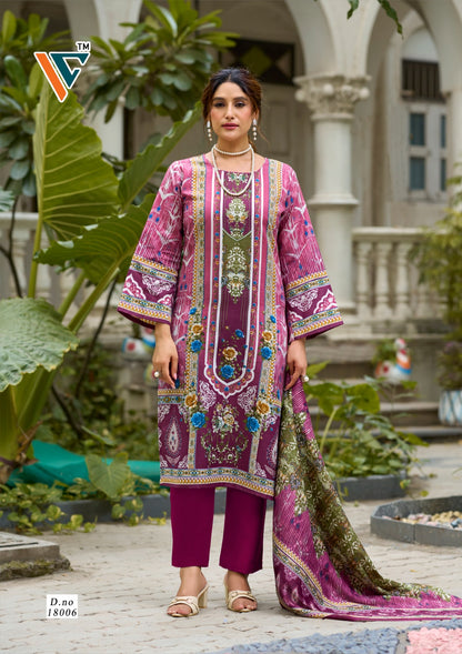 Nazakat Vol 18 Vandana Creation Cotton Karachi Salwar Suits Manufacturer India