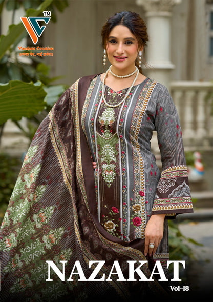 Nazakat Vol 18 Vandana Creation Cotton Karachi Salwar Suits Manufacturer India
